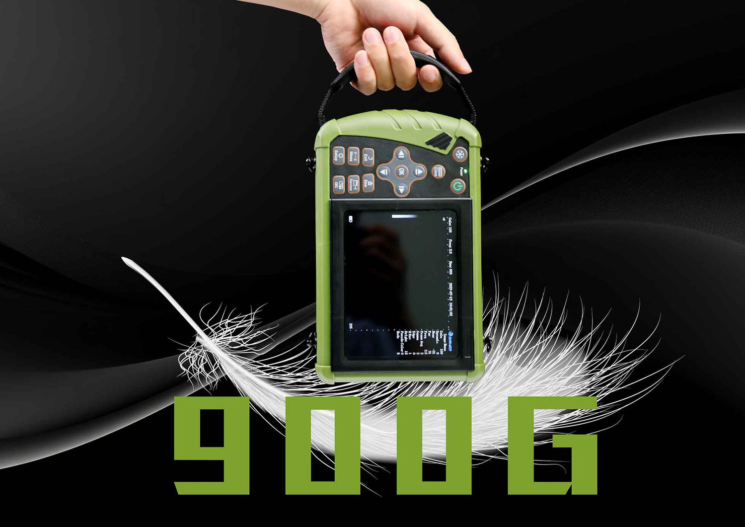 Portable animal ultrasound machine weighing 900g