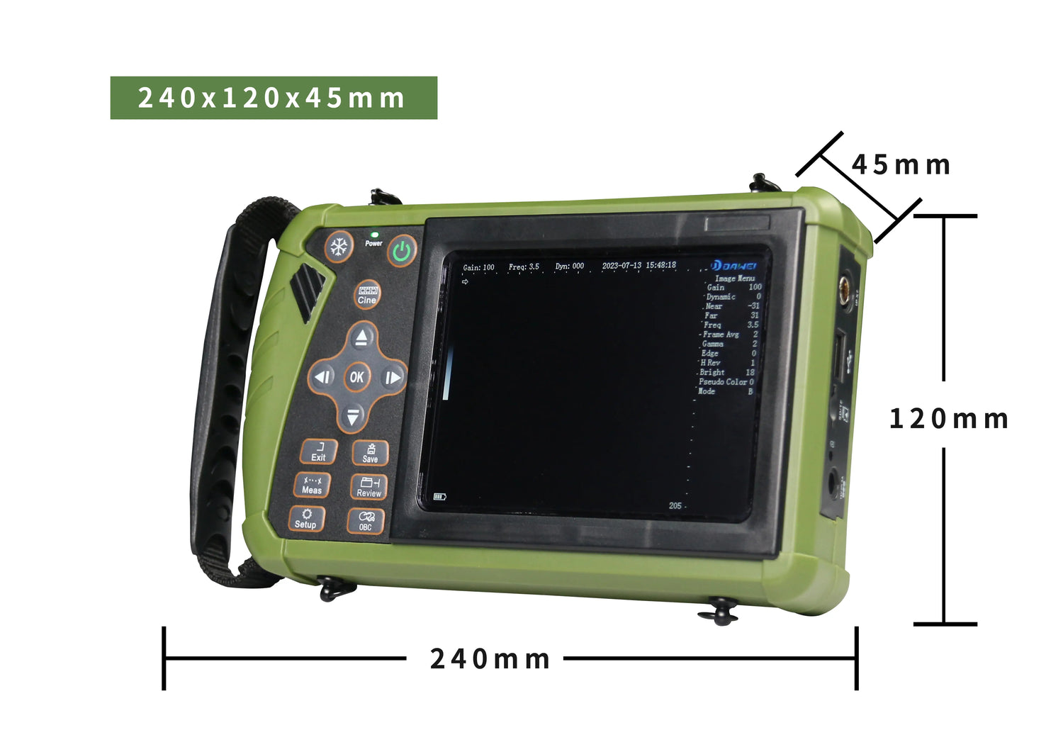 Dawei Ultrasound Machine Dimensions