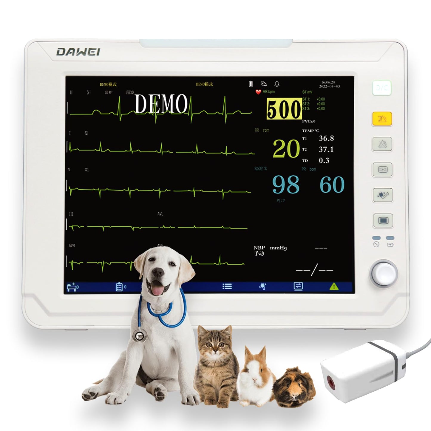Equipo de Monitoreo Veterinario Multiparamétrico HM10